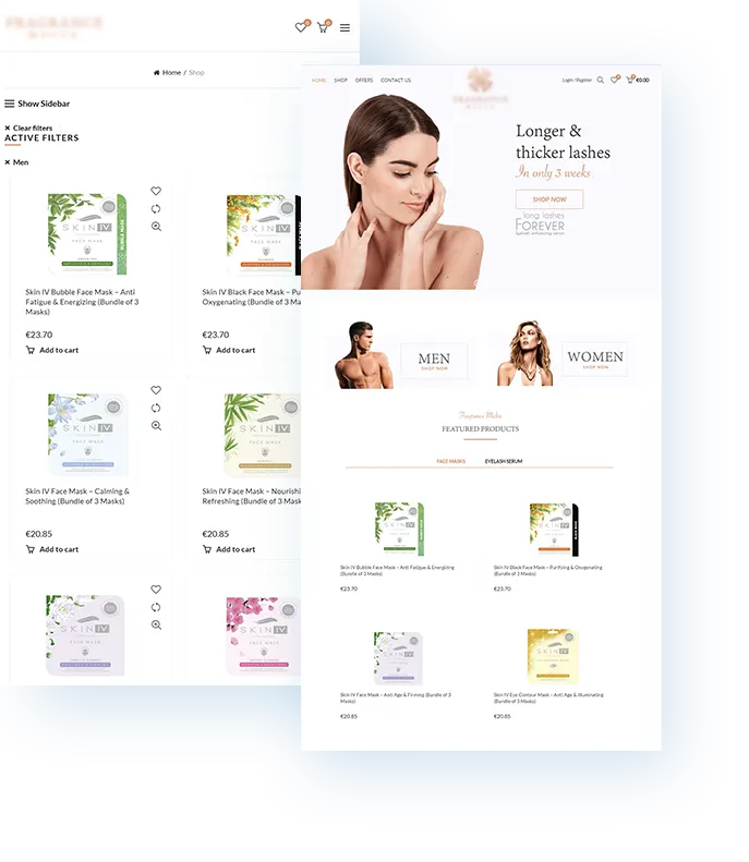 ecommerce store for cosmetics