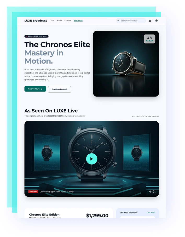 features brand discovery product showcase web platform