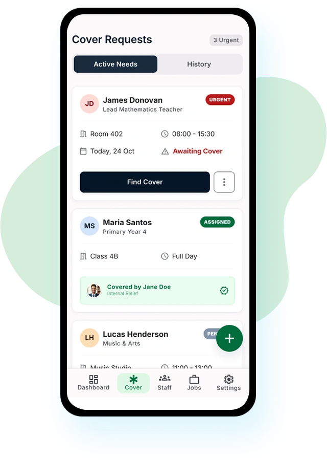 features school workforce management
