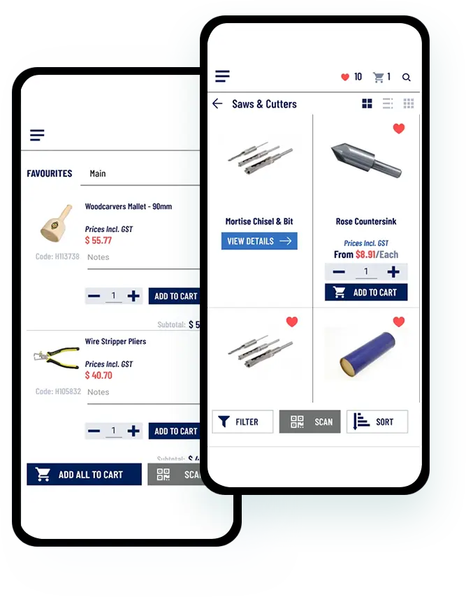 industrial b2b ecommerce crm mobile app solution