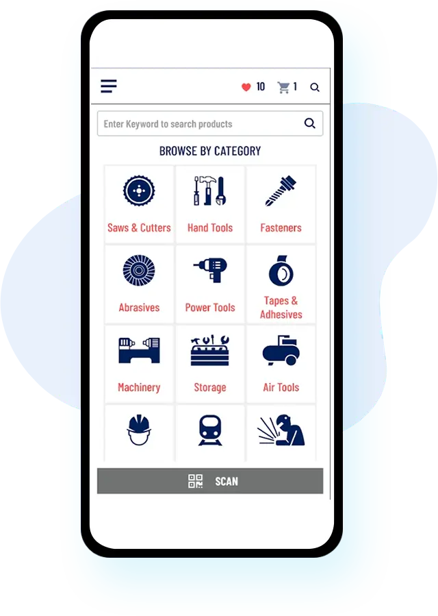 industrial b2b ecommerce crm mobile app technology