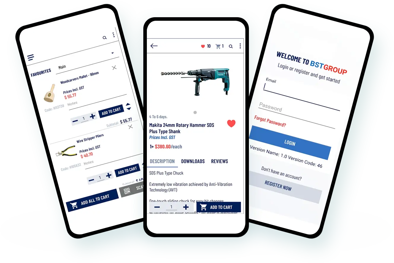 industrial b2b ecommerce crm mobile app development