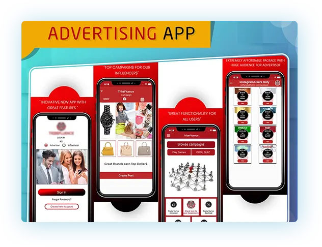 ios mobile app for advertising