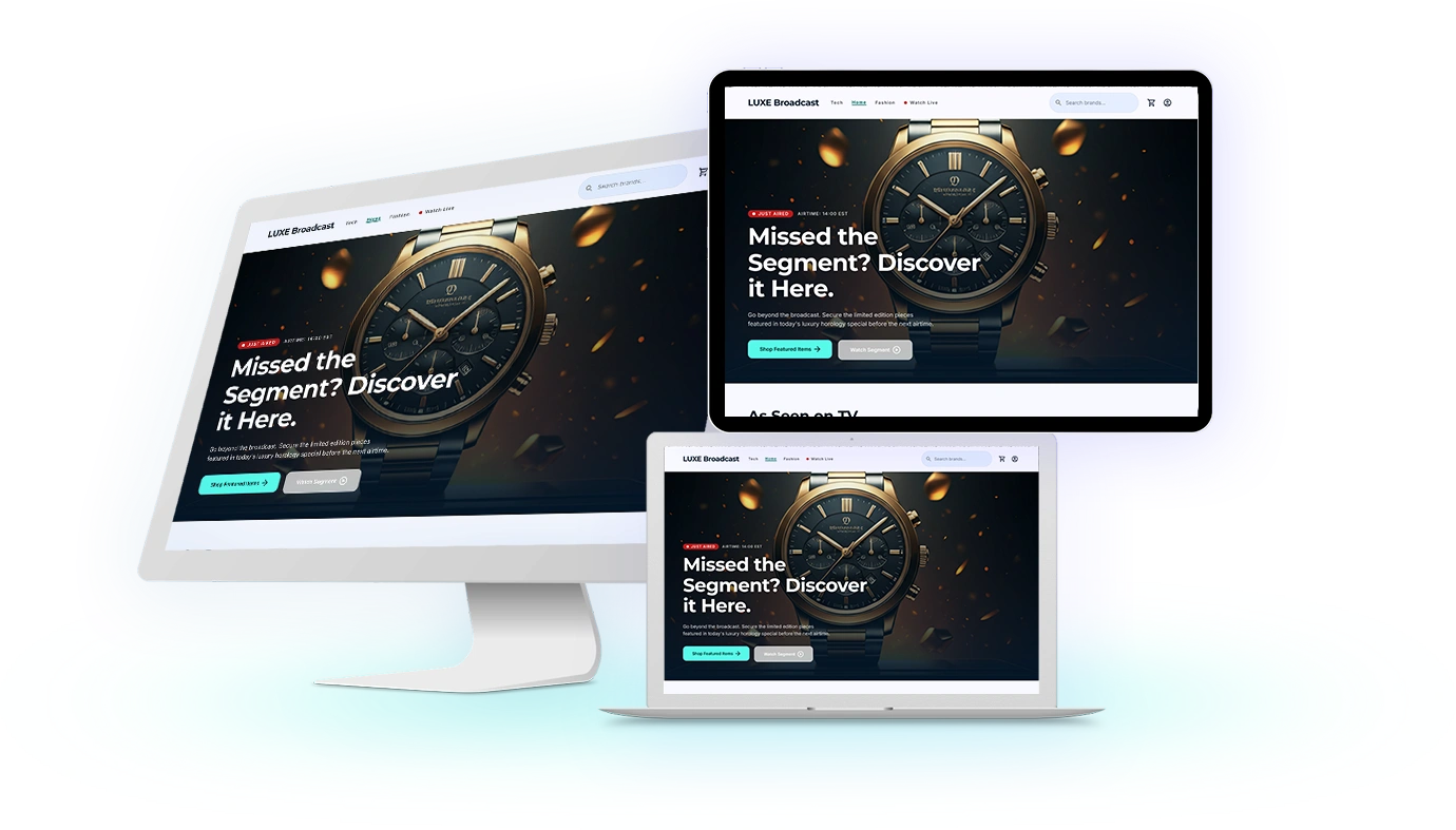 main brand discovery product showcase web platform