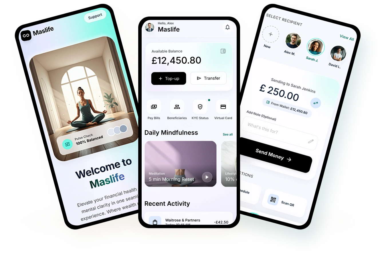 main digital wallet fintech mobile app
