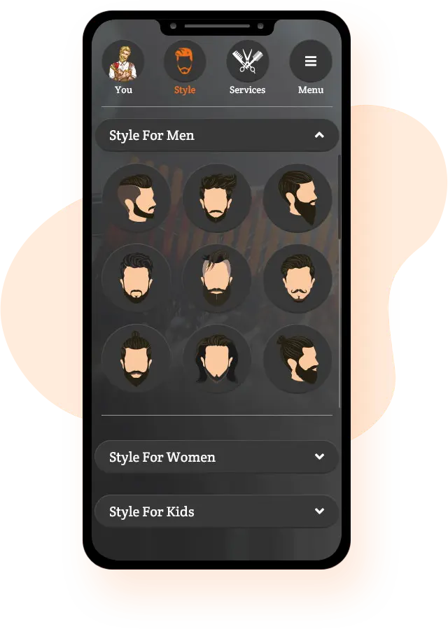 mobile app for salons