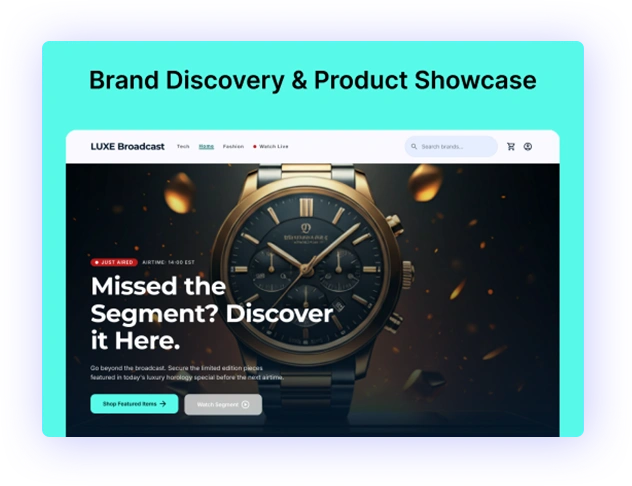 requirement brand discovery product showcase web platform