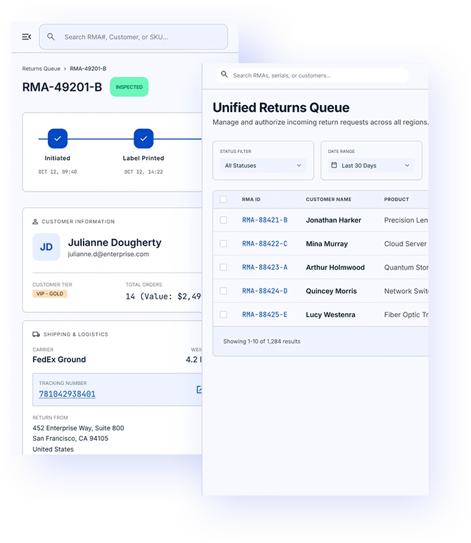 returns management system consumer electronics solution