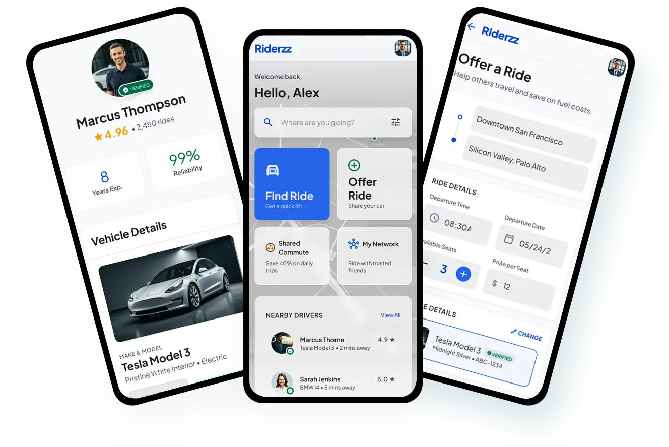 main ride-sharing mobility mobile app