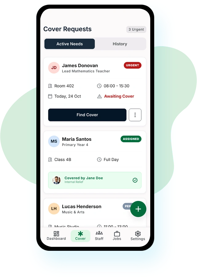 features school workforce management