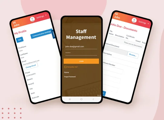 Staff Management App Development
