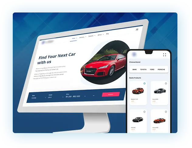 automobile website app