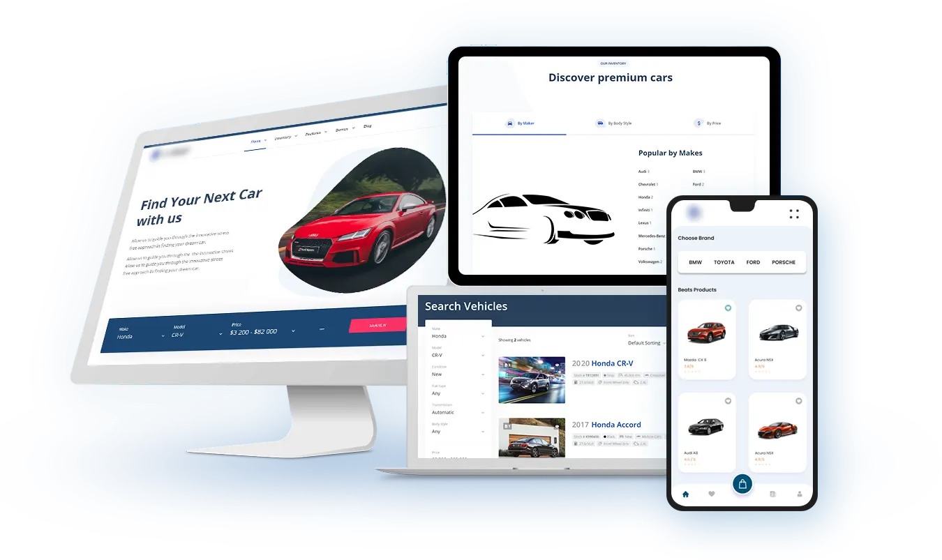 website development for automobile