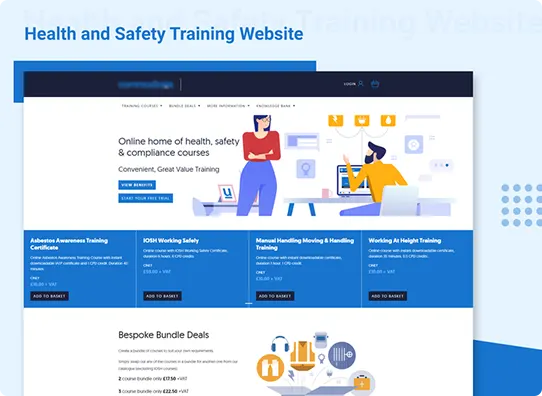 website development for health and safety
