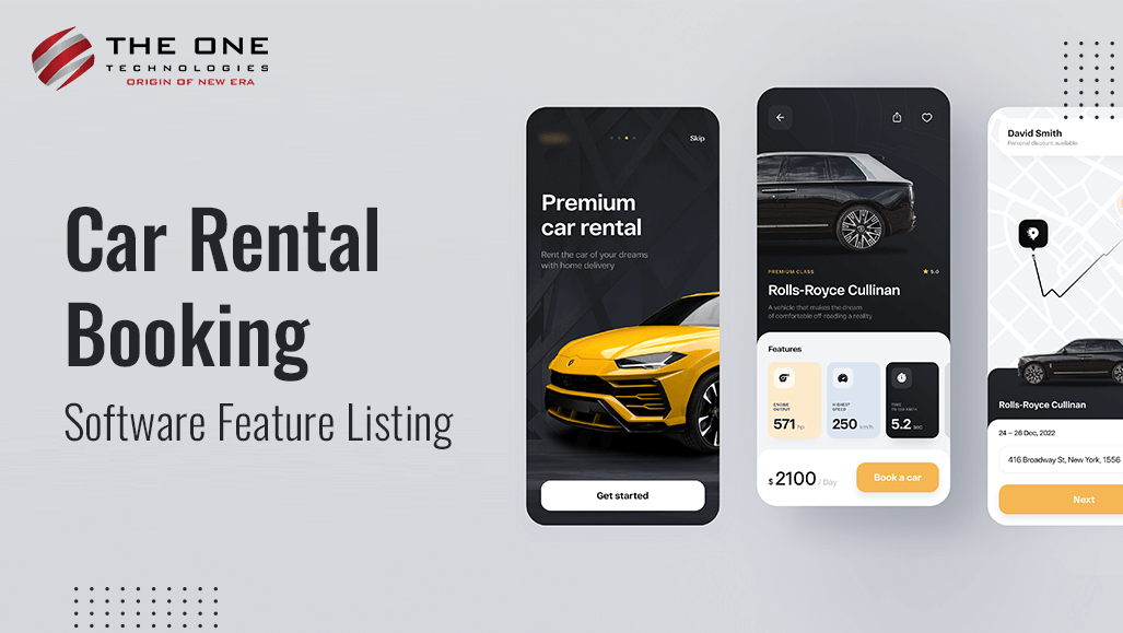Car Rental Booking Software Feature Listing