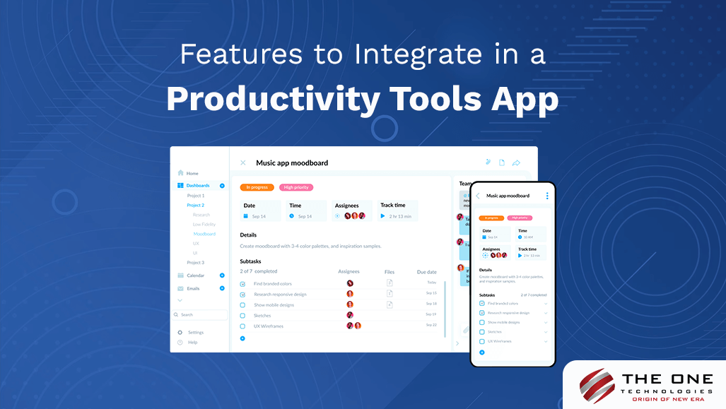 Features to Integrate in a Productivity Tools App