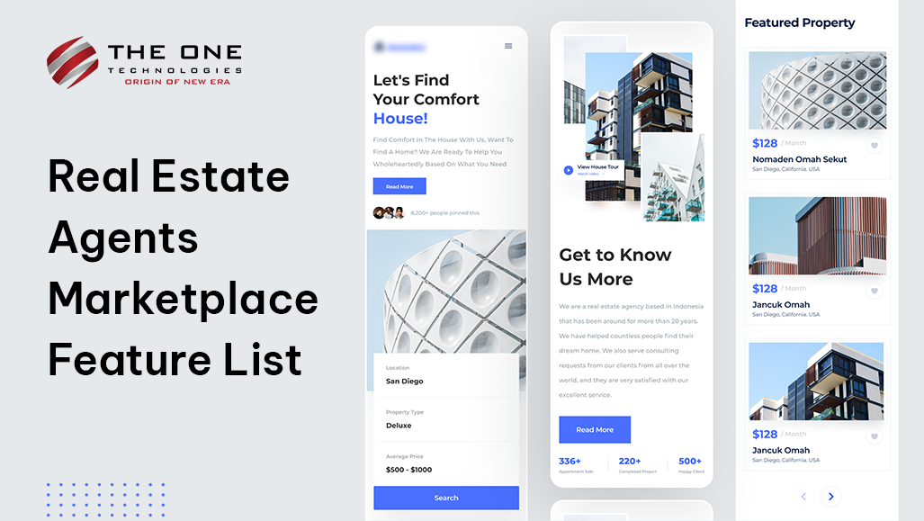 Real Estate Agents Marketplace Feature List