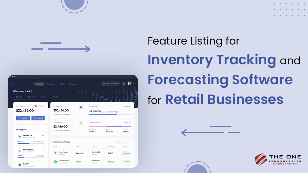 Feature Listing for Inventory Tracking and Forecasting Software for Retail Businesses