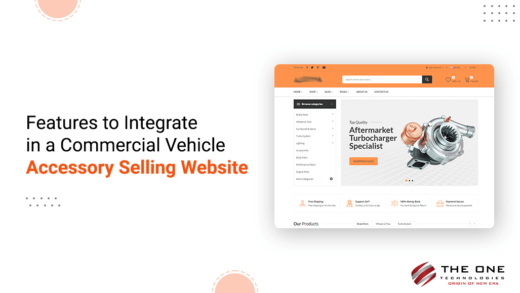 Features to Integrate in a Commercial Vehicle Accessory Selling Website