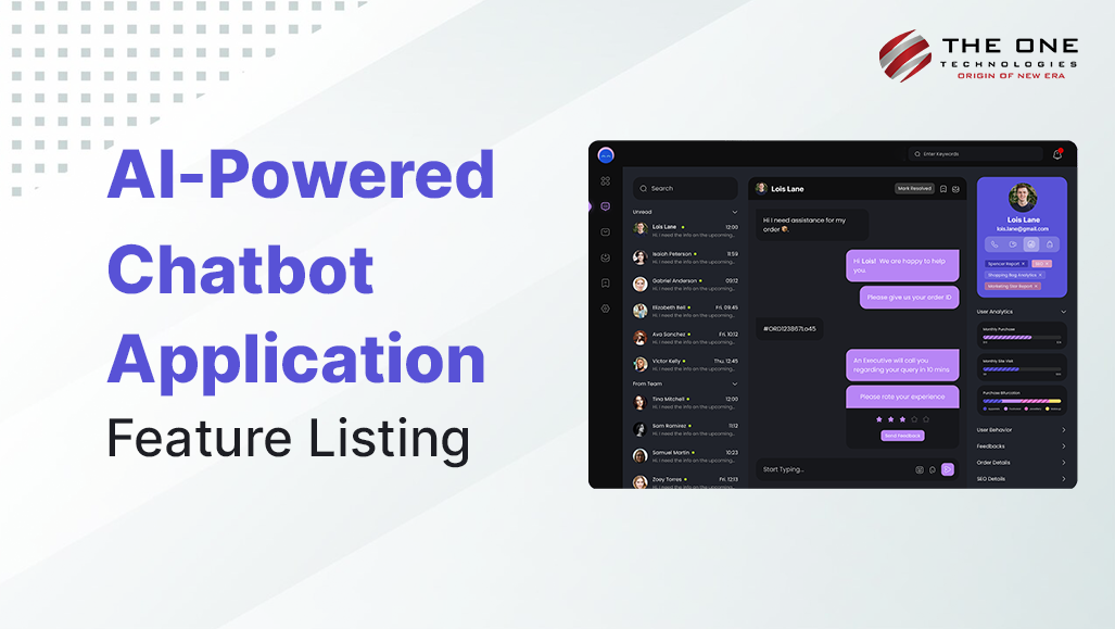 AI-Powered Chatbot Application Feature Listing